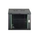 3. DYNAmic 19" 9U rack 600x600 wall-mounted network cabinet, glass door, black, undivided, assembled, 60kg