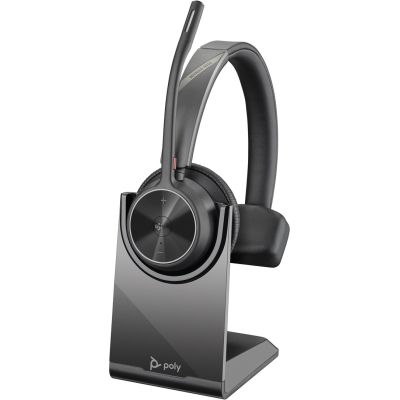 6. POLY Voyager 4310 Microsoft Teams Certified Headset + BT700 Adapter + Charging Dock