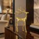 5. DECORATIVE METAL REINDEER 21x40CM GOLD