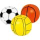 INFLATABLE BEACH BALL 40CM 66018