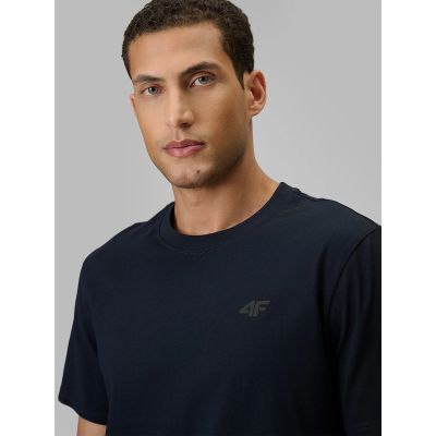 4. Men's regular plain T-shirt 4F 4FRSS26TTSHM4087-31S