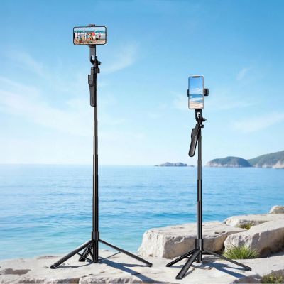 3. Selfie Stick Phone/Camera Holder for Live Streaming with Overhead Shot Mode
