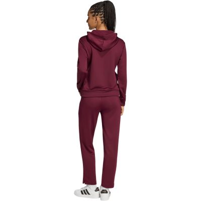3. Women's adidas Essentials Linear Burgundy Tracksuit KQ7588