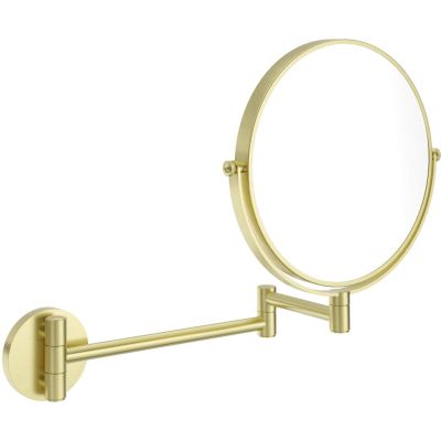 Cosmetic mirror on a movable arm
