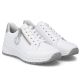 2. Women's leather shoes, sneakers, white Rieker N6508-80
