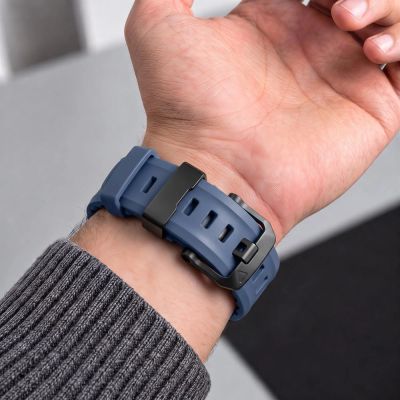 7. Tech-Protect Motion Strap for Garmin Fenix 5X / 5X Plus / 6X / 6X Pro / 7X / 8 / 8 Pro / 9 / 9 Pro (47 mm) – Blue