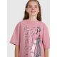 6. Oversized T-shirt with print for girls 4F 4FJRAW25TTSHF2936-54S