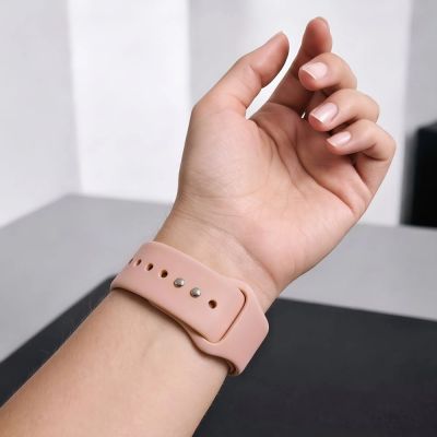 5. Tech-Protect Silicone Strap for Apple Watch 44 / 45 / 46 / 49 mm - Pink