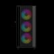 2. GEMBIRD FORNAX 4000 MIDI-TOWER CASE (2X USB 3.0, 1X USB 2.0, HD AUDIO, GLASS SIDE PANEL, ARGB BACKLIGHT) BLACK
