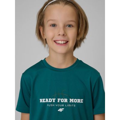 5. Boy's quick-drying sports T-shirt 4F 4FJRSS26TFTSM2390-46S