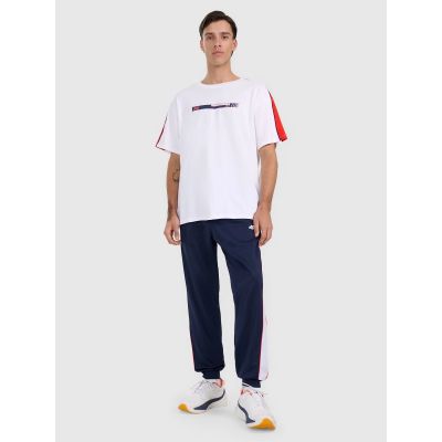 Men's oversize printed T-shirt 4F 4FRAW25TTSHM3227-10S