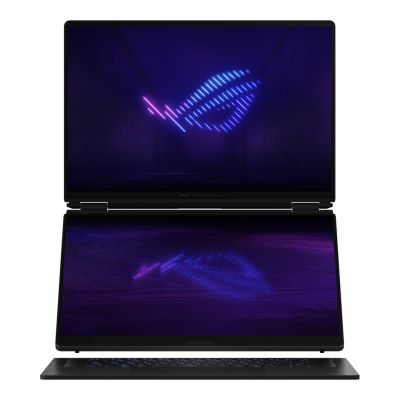 55. ASUS ROG Zephyrus Duo 16 GX651AX-U9322X Ultra 9 386H 2x16.0"3K Touch OLED 120Hz 1100nits AG 32GB LPDDR5X SSD2TB GeForce RTX 5090 24GB Cam1080p + IR 90WHrs W11Pro Aluminum Stellar Gray
