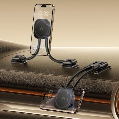 5. Baseus PrimeTrip C03s Magnetic Holder Compatible with MagSafe for Dashboard, Adhesive - Black