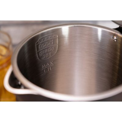 14. ELDOM CORDLESS KETTLE WITH TEMPERATURE REGULATION C550 BLACK 5 STORED PROGRAMS: 40, 70, 80, 90, 100°C (PLASTIC + STAINLESS STEEL)
