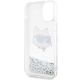 7. Karl Lagerfeld KLHCP12MLNHCCS iPhone 12/ 12 Pro 6.1" silver/silver hardcase Glitter Choupette Head
