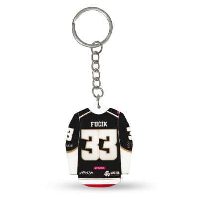 4. GKS Tychy (Away) SREBBREKH-GKS hockey jersey keychain
