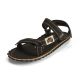 11. Gumbies Tracker Sandals Unisex Black M GU-SATRA001