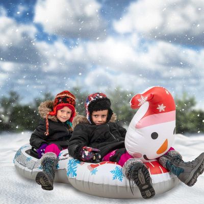 28. SLIDE INFLATABLE SLIDE FOR 2 PEOPLE SNOWMAN 138x74x80CM