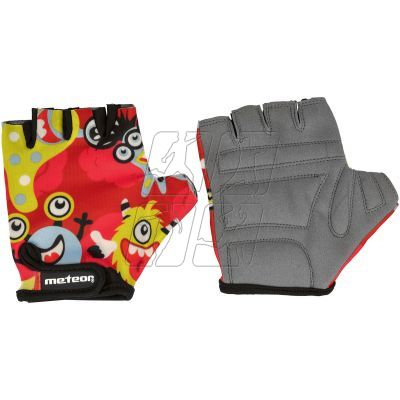 Meteor Junior Monsters cycling gloves multicolor