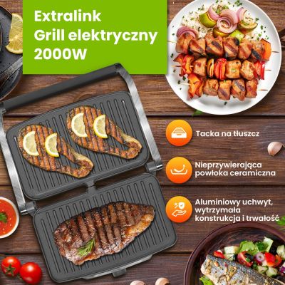 19. Extralink Smart Life Electric Grill SJ-36 2000W, with temperature control