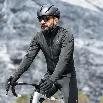 6. Rockbros TLWT001 ROAD TO SKY windproof insulated cycling jersey M - black