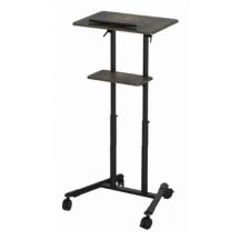 Gembird Mobile Stand with Height-Adjustable Wheels, Black
