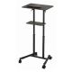 Gembird Mobile Stand with Height-Adjustable Wheels, Black