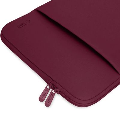 4. Tech-Protect Neoprene 14" Laptop Case - Burgundy