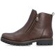 3. Women's brown leather ankle boots with zipper Rieker 78556-28