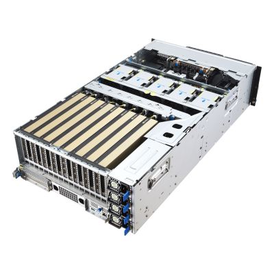 8. Asus Rack Platform (4U) ESC8000A-E13X AMD EPYC 9005 (8xNVMe, 2xM.2, 2x10Gbe, 8xQSFP, IPMI, R3200W)