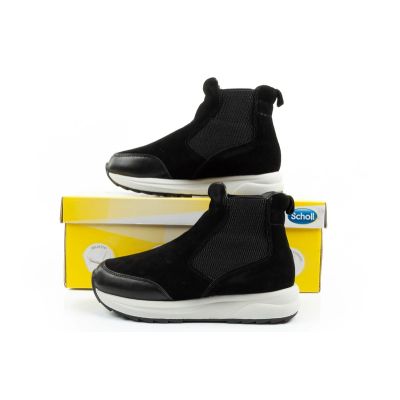10. Scholl Beverly Bootie Women's Leather Ankle Boots Black