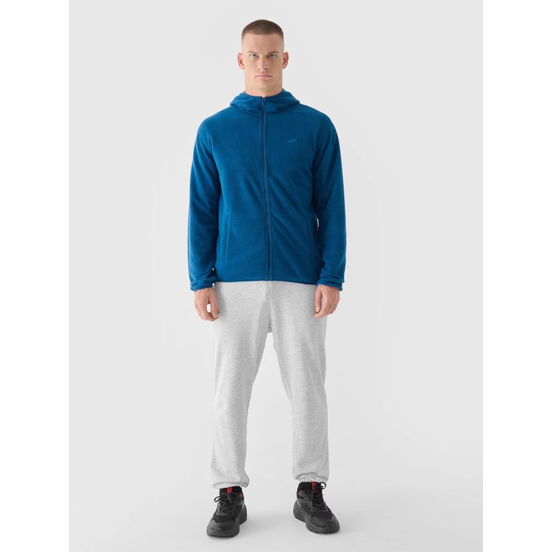 5. Men's regular fleece with hood 4F 4FWMM00TFLEM317-46S