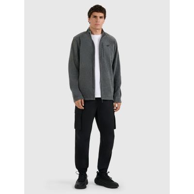 5. Men's Regular Fit Fleece Jacket with Stand-Up Collar 4F 4FRMM00TFLEM435-23M