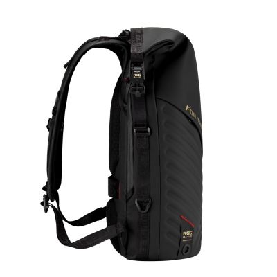14. ASUS ROG SLASH Backpack Edition 20 Roll-Up Backpack Black Polyester, Waxed Leather (Pull Up)
