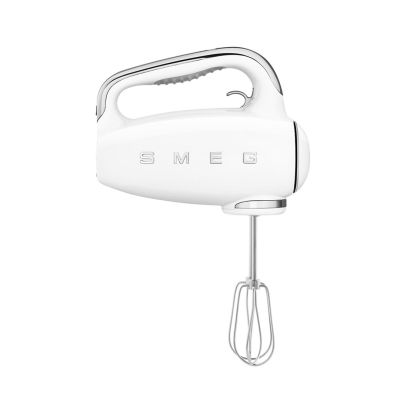 3. Smeg HMF01WHEU hand mixer in cream with a retro 1950s style.