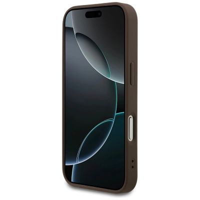 5. Guess 4G Ring Classic Logo MagSafe Case for iPhone 17 Pro - Brown