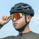 2. Rockbros SP258 ROAD TO SKY Cycling Glasses Polarized Orange Lenses - Green