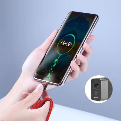 9. Baseus CATKLF-G09 USB-C - USB-C PD QC cable 60W 3A 480Mb/s 1m - red
