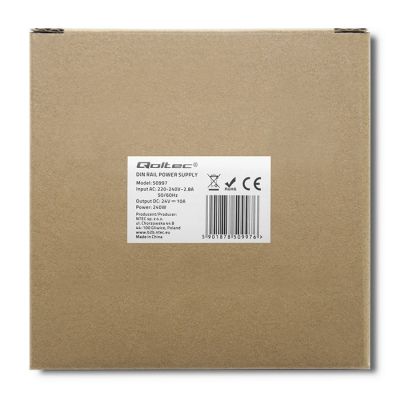 8. QOLTEC INDUSTRIAL DIN RAIL POWER SUPPLY | 240W | 24V | 10A