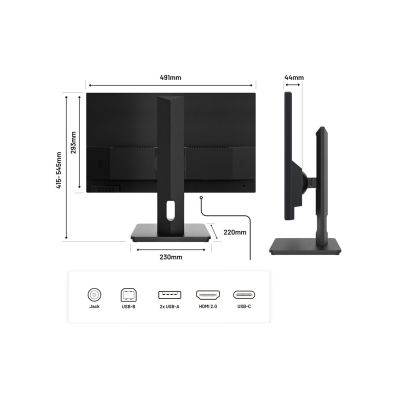 6. JAPANNEXT monitor 54.6 cm JN-I215FLFHSP-C65W 16:9 HDMI/USBC FHD