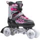 29. ENERO PRO LED ROLLER SKATES 4IN1 38-41 PINK-GRAY