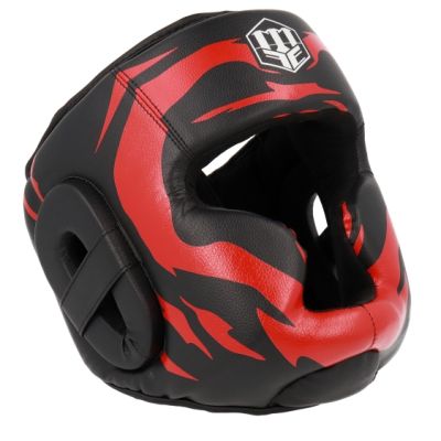 3. MASTERS KSS-FIGHT-GEAR boxing helmet black and red