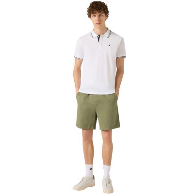 5. Champion men's polo shirt white 220897 WW006