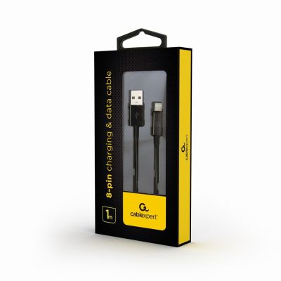 3. GEMBIRD CC-USB2-AMLM-1M Cable (USB 2.0 M - Lightning M; 1m; black)