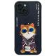 Nimmy Glasses Cool Cat case for iPhone 15 - black