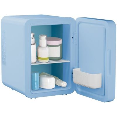 2. Mini fridge with LED makeup mirror ELLE 4L blue