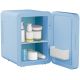 2. Mini fridge with LED makeup mirror ELLE 4L blue