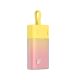 2. Baseus Popsicle 5200mAh 20W Powerbank with Built-in Lightning Cable (+ White Baseus Simple USB-C - USB-C 60W/20V/3A/30cm Cable) - Yellow-Pink