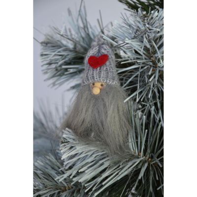 7. LONGBEARDED GRAY SANTA CLAUS PENDANT