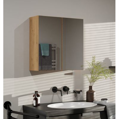 2. POLA BATHROOM CABINET 2 DOORS ARTISAN MIRROR